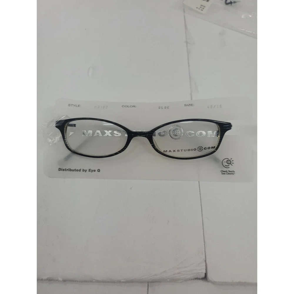 New Max Studio By Eye Q  MX102 Eyeglasses Fames Blue  48 16 135‎  Tortoiseshell
